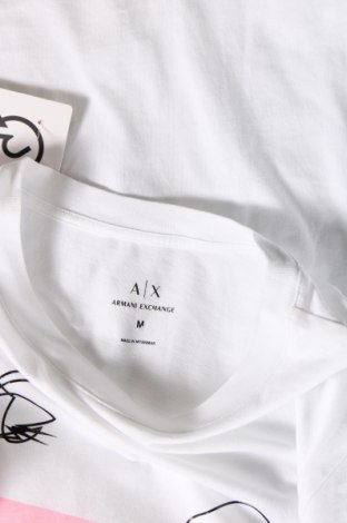 Мъжка тениска Armani Exchange, Размер M, Цвят Бял, Цена 23,91 лв.