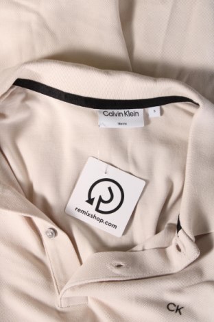 Мъжка тениска Calvin Klein, Размер S, Цвят Бежов, Цена 58,00 лв.
