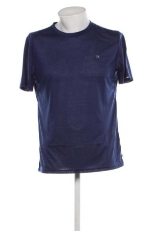 Męski T-shirt Calvin Klein, Rozmiar L, Kolor Niebieski, Cena 143,93 zł