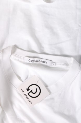 Мъжка тениска Calvin Klein Jeans, Размер M, Цвят Бял, Цена 62,00 лв.