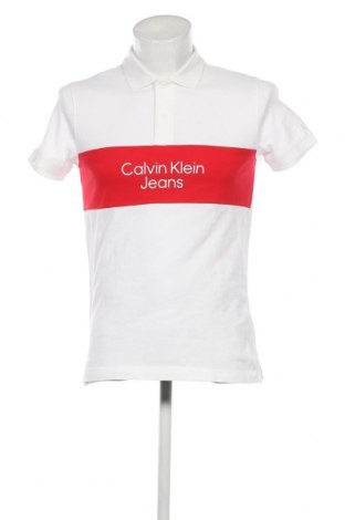 Tricou de bărbați Calvin Klein Jeans, Mărime S, Culoare Alb, Preț 203,95 Lei