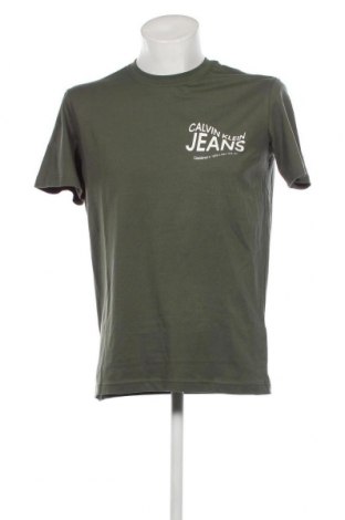 Мъжка тениска Calvin Klein Jeans, Размер M, Цвят Зелен, Цена 62,00 лв.