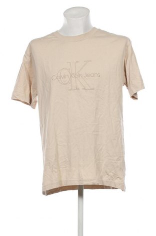 Pánské tričko  Calvin Klein Jeans, Velikost L, Barva Béžová, Cena  988,00 Kč