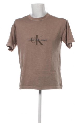 Męski T-shirt Calvin Klein Jeans, Rozmiar S, Kolor Brązowy, Cena 172,19 zł