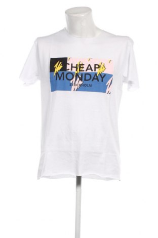 Tricou de bărbați Cheap Monday, Mărime M, Culoare Alb, Preț 95,39 Lei