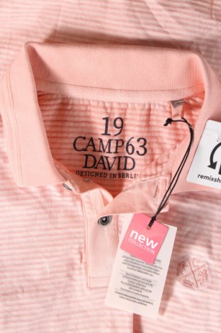 Herren T-Shirt Camp David, Größe S, Farbe Rosa, Preis € 11,52