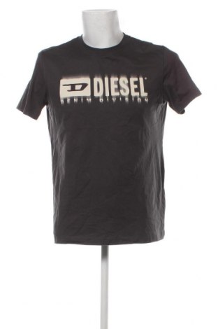 Męski T-shirt Diesel, Rozmiar L, Kolor Szary, Cena 519,76 zł