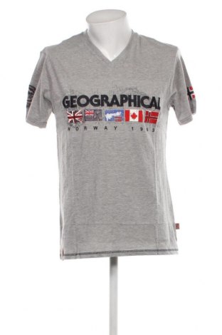 Мъжка тениска Geographical Norway, Размер L, Цвят Сив, Цена 65,96 лв.