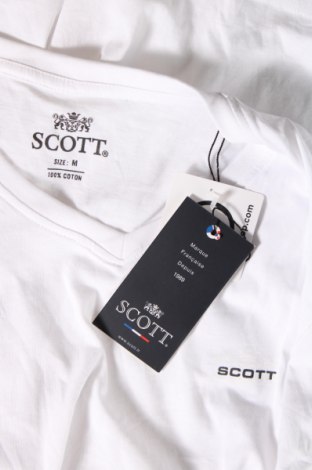 Herren T-Shirt SCOTT, Größe M, Farbe Weiß, Preis 35,05 €