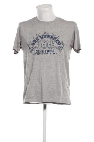 Herren T-Shirt Schott, Größe L, Farbe Grau, Preis € 16,82