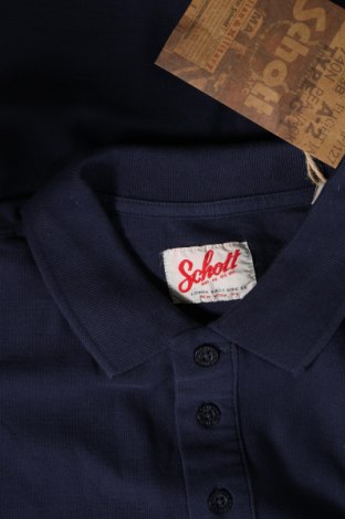 Tricou de bărbați Schott, Mărime S, Culoare Albastru, Preț 123,02 Lei