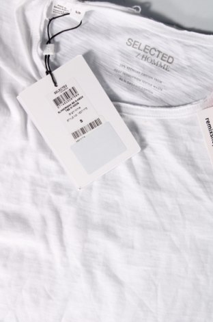 Ανδρικό t-shirt Selected Homme, Μέγεθος S, Χρώμα Λευκό, Τιμή 10,58 €