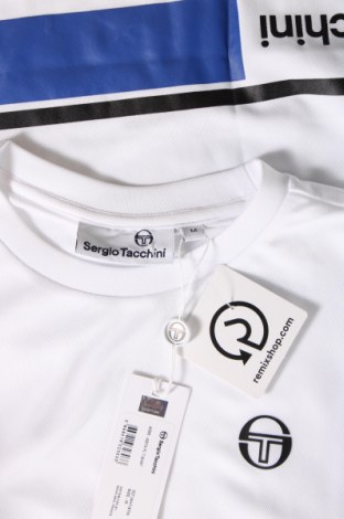 Herren T-Shirt Sergio Tacchini, Größe M, Farbe Weiß, Preis 35,05 €