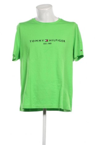 Męski T-shirt Tommy Hilfiger, Rozmiar XXL, Kolor Zielony, Cena 170,48 zł