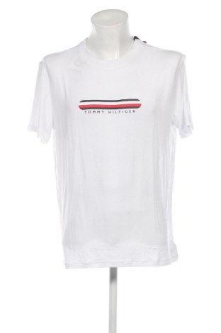 Мъжка тениска Tommy Hilfiger, Размер L, Цвят Бял, Цена 47,56 лв.