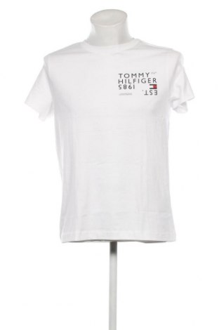 Męski T-shirt Tommy Hilfiger, Rozmiar M, Kolor Biały, Cena 170,48 zł