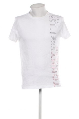 Męski T-shirt Tommy Hilfiger, Rozmiar L, Kolor Biały, Cena 128,90 zł