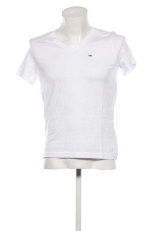Herren T-Shirt Tommy Jeans, Größe S, Farbe Weiß, Preis 34,24 €
