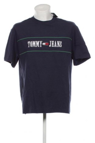 Мъжка тениска Tommy Jeans, Размер M, Цвят Син, Цена 53,30 лв.