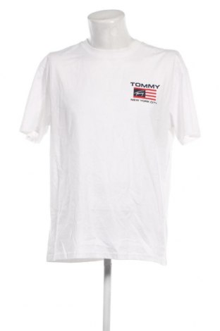 Męski T-shirt Tommy Jeans, Rozmiar XL, Kolor Biały, Cena 181,25 zł