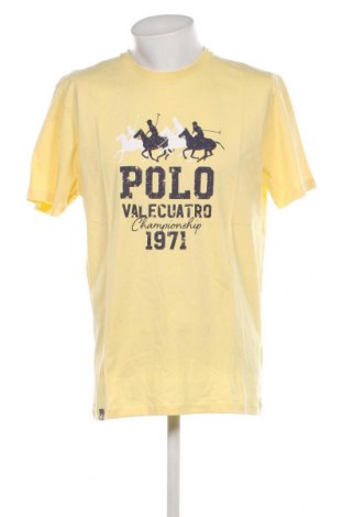 Мъжка тениска VALECUATRO, Размер 3XL, Цвят Жълт, Цена 52,00 лв.
