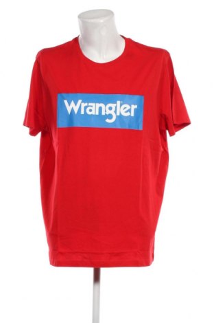 Мъжка тениска Wrangler, Размер XXL, Цвят Червен, Цена 52,00 лв.