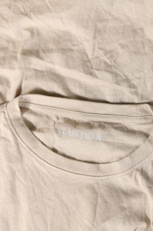 Ανδρικό t-shirt Your Turn, Μέγεθος L, Χρώμα  Μπέζ, Τιμή 14,95 €