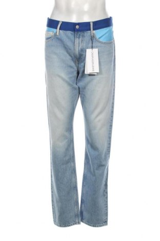 Męskie jeansy Calvin Klein Jeans, Rozmiar L, Kolor Niebieski, Cena 474,45 zł