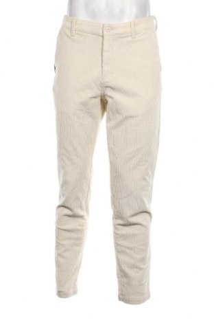Pantaloni raiați de bărbați Jack & Jones, Mărime M, Culoare Ecru, Preț 64,74 Lei