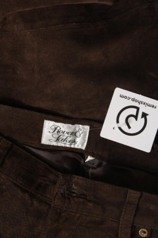 Ανδρικό δερμάτινο παντελόνι Rover&Lakes, Μέγεθος M, Χρώμα Καφέ, Τιμή 52,58 €