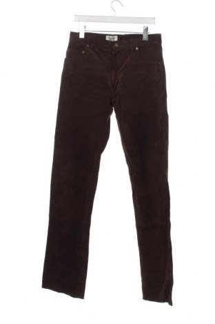 Ανδρικό δερμάτινο παντελόνι Rover&Lakes, Μέγεθος M, Χρώμα Καφέ, Τιμή 15,77 €
