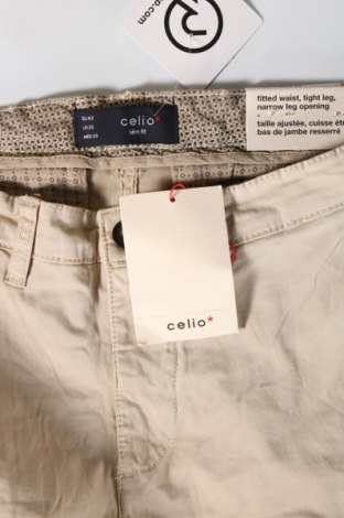 Мъжки панталон Celio, Размер M, Цвят Бежов, Цена 46,00 лв.