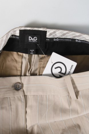 Damskie spodnie D&G Dolce&Gabbana, Rozmiar S, Kolor Beżowy, Cena 214,94 zł
