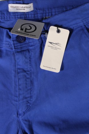 Мъжки панталон Edoardo Caravella, Размер L, Цвят Син, Цена 132,00 лв.