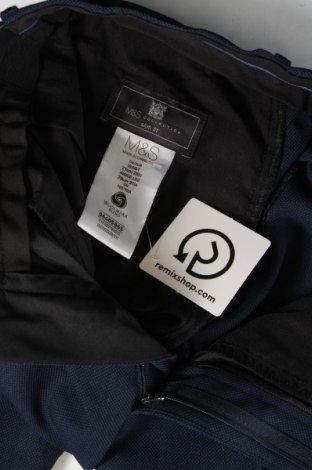 Мъжки панталон Marks & Spencer, Размер S, Цвят Син, Цена 7,96 лв.