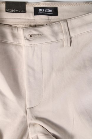 Мъжки панталон Only & Sons, Размер L, Цвят Екрю, Цена 20,24 лв.