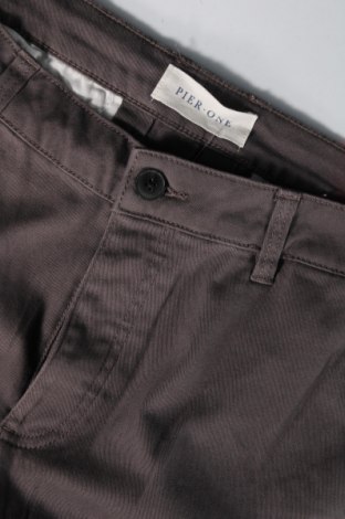 Мъжки панталон Pier One, Размер L, Цвят Сив, Цена 13,34 лв.