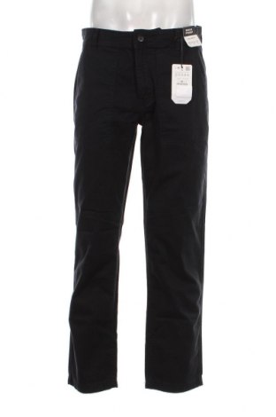 Pantaloni de bărbați Pull&Bear, Mărime L, Culoare Albastru, Preț 78,69 Lei