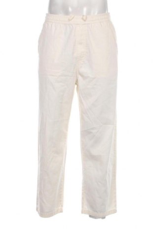 Мъжки панталон Pull&Bear, Размер M, Цвят Екрю, Цена 11,02 лв.