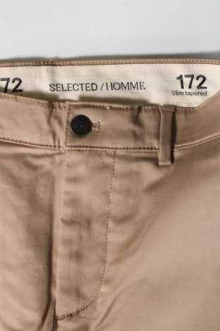 Мъжки панталон Selected Homme, Размер M, Цвят Бежов, Цена 19,95 лв.