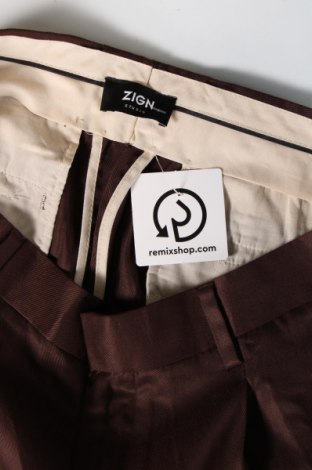Pantaloni de bărbați Zign, Mărime M, Culoare Maro, Preț 68,68 Lei