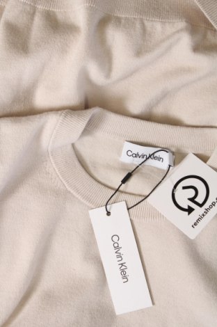 Мъжки пуловер Calvin Klein, Размер L, Цвят Бежов, Цена 67,24 лв.