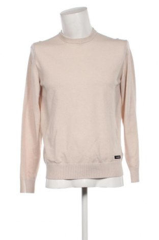 Мъжки пуловер Calvin Klein, Размер L, Цвят Бежов, Цена 106,60 лв.