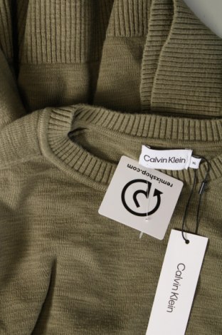 Ανδρικό πουλόβερ Calvin Klein, Μέγεθος XL, Χρώμα Πράσινο, Τιμή 35,50 €