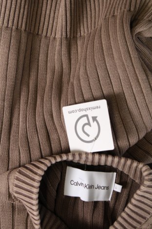 Мъжки пуловер Calvin Klein Jeans, Размер L, Цвят Бежов, Цена 39,90 лв.