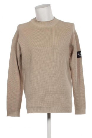 Ανδρικό πουλόβερ Calvin Klein Jeans, Μέγεθος L, Χρώμα  Μπέζ, Τιμή 45,84 €