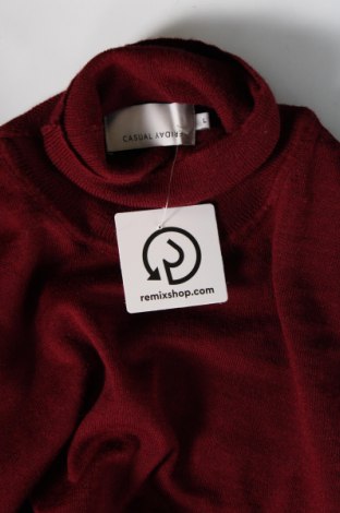 Мъжки пуловер Casual Friday, Размер L, Цвят Червен, Цена 23,93 лв.