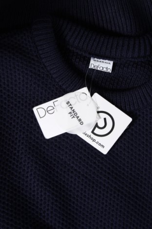 Ανδρικό πουλόβερ Defacto, Μέγεθος XL, Χρώμα Μπλέ, Τιμή 11,14 €