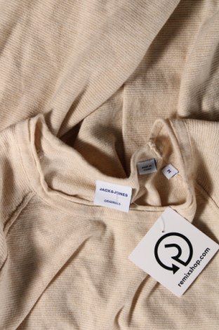 Ανδρικό πουλόβερ Jack & Jones, Μέγεθος M, Χρώμα  Μπέζ, Τιμή 9,81 €