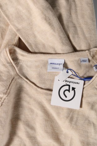 Ανδρικό πουλόβερ Jack & Jones, Μέγεθος M, Χρώμα  Μπέζ, Τιμή 10,87 €